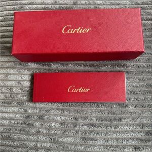 Authentic Cartier Glasses Sunglasses Box. Book w/ history & warranty info